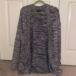 Express black and white cardigan size M